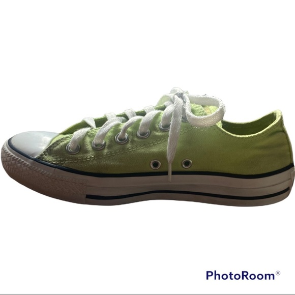 SINGLE RIGHT Lime Green Converse size 5.5 - Picture 3 of 9